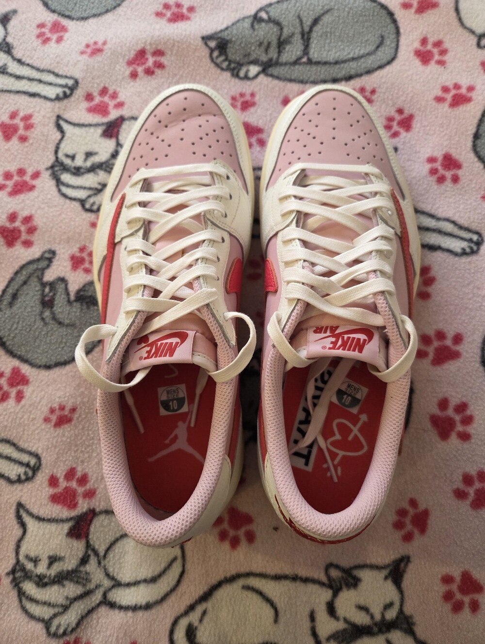 Air Jordan 1 Retro Low OG SP Travis Scott Sail Tropical Pink Shoes. Size 10